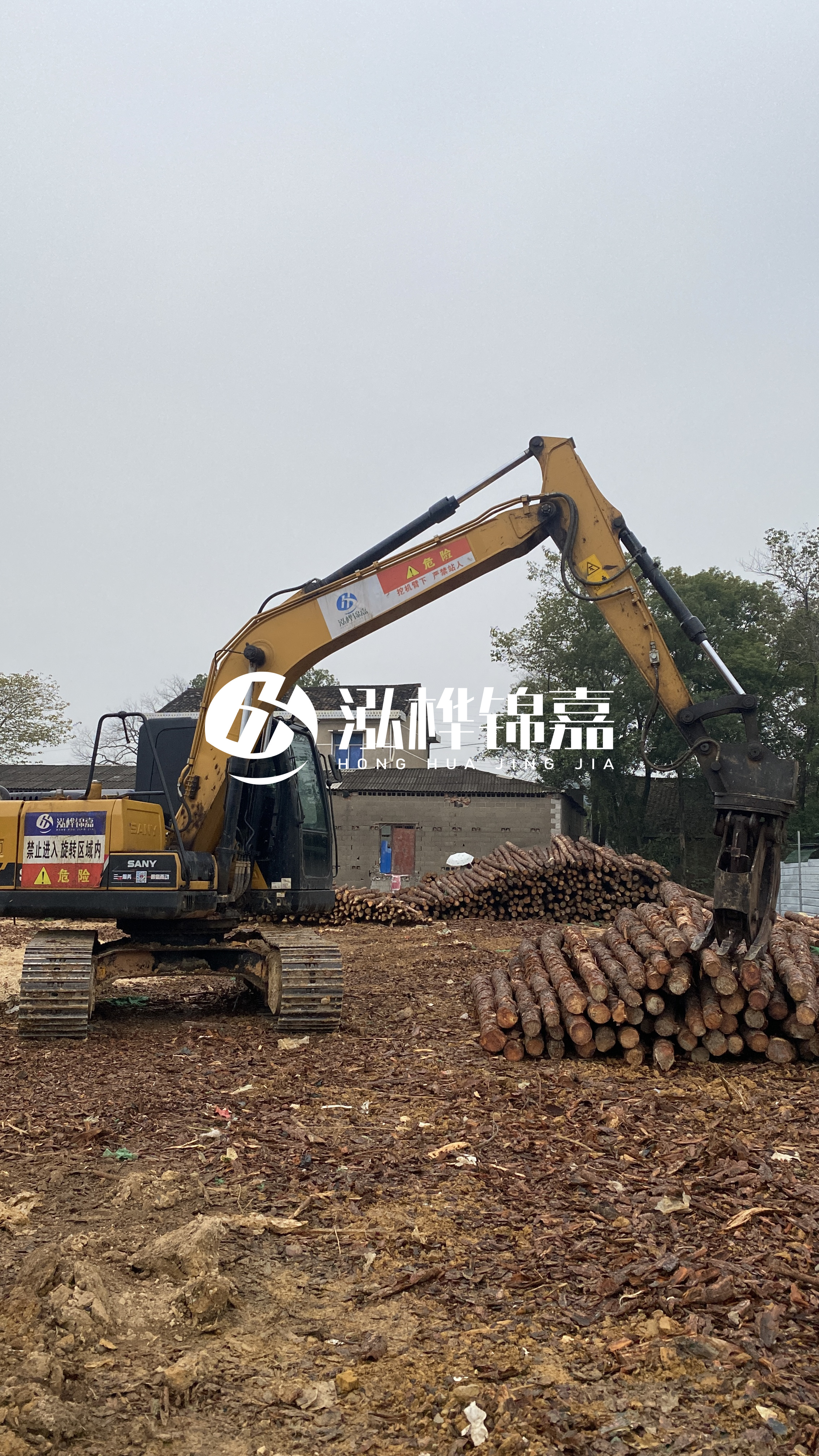 云浮松木樁源頭廠家-杉木綠化桿哪里買？